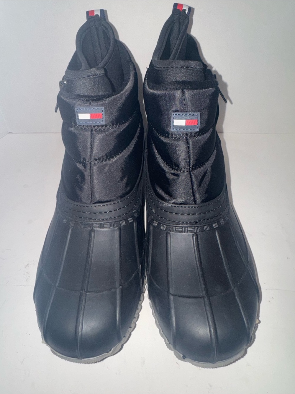 WOMEN'S TOMMY HILFIGER RAIN/SNOW BOOTS BLACK WATER PROOF SZ 11 ROANA